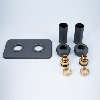 Маскувальний набір з прямокутною накладкою + гайки PEX (16x2) x M22x1,5