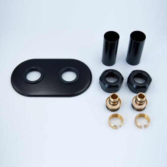 Маскувальний набір з заокругленою накладкою + гайки PEX (16x2) x M22x1,5